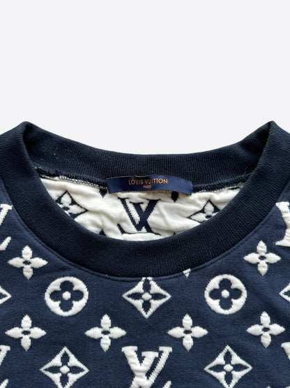 Louis Vuitton Navy & White Monogram Sweater