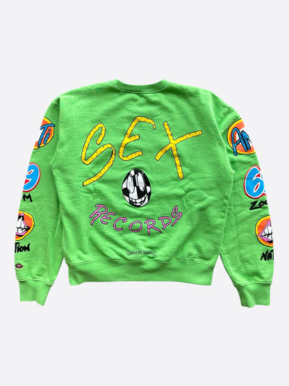 Chrome Hearts Green Sex Records Logo Sweater