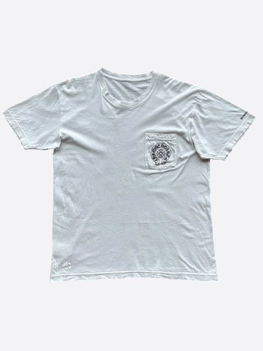 Chrome Hearts White & Black Horseshoe Logo T-Shirt