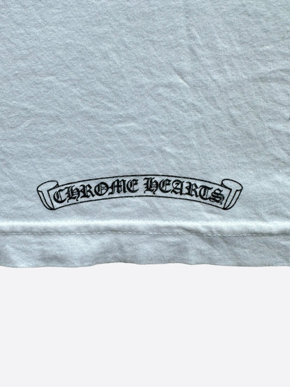 Chrome Hearts White & Black Horseshoe Logo T-Shirt