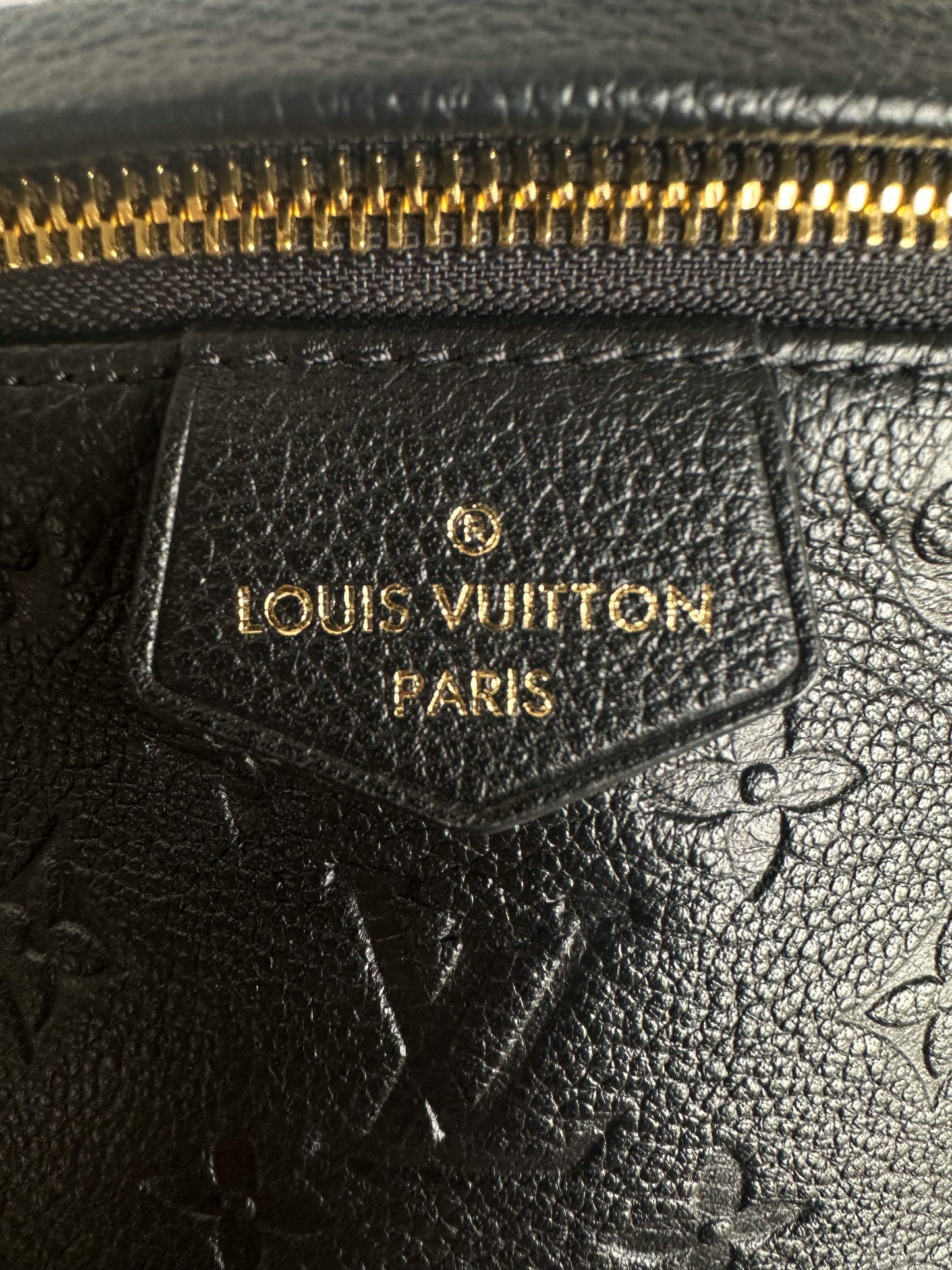 Louis Vuitton Black Empreinte Leather Monogram Bumbag