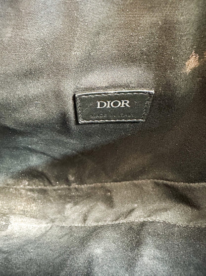 Dior Black Oblique Galaxy Leather Saddle Bag