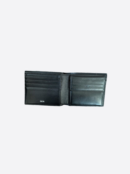 Dior Black Oblique Galaxy Leather Wallet