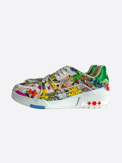 Louis Vuitton White Comic Trainers