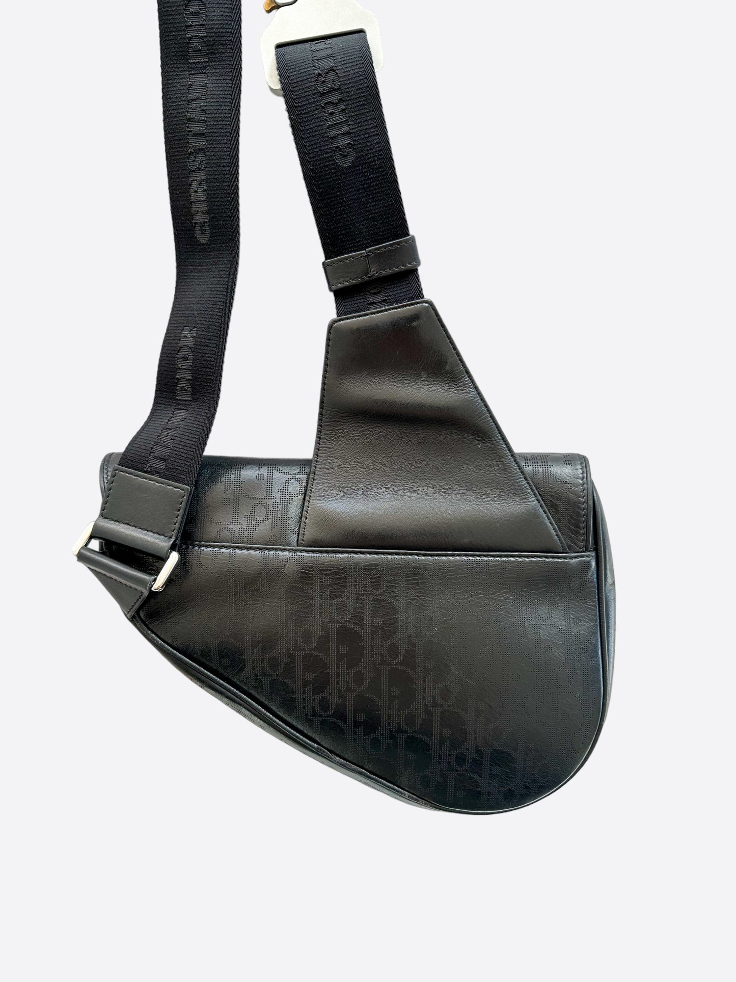 Dior Oblique Galaxy Saddle Bag in Black for Men