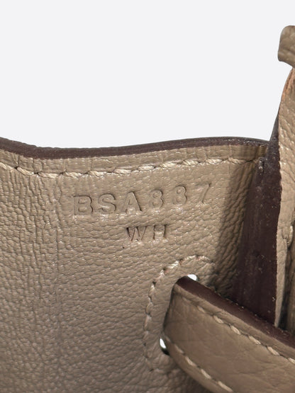 Hermes Brown Bi-Color Togo & Gold Hardware Birkin 25