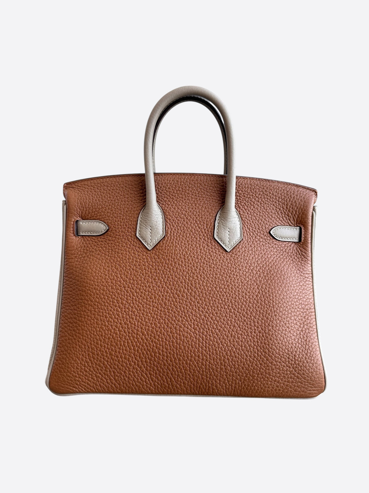 Hermes Brown Bi-Color Togo & Gold Hardware Birkin 25