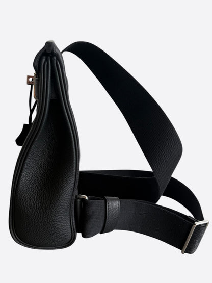 Hermes Black Togo & Palladium Hardware HAC A Dos PM Backpack