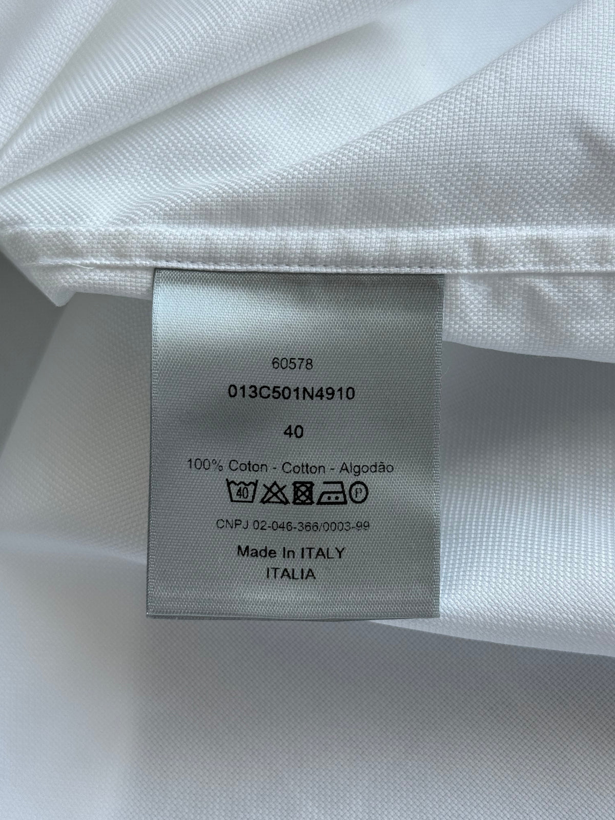 Dior Stussy White Embroidered Logo Button Up Shirt