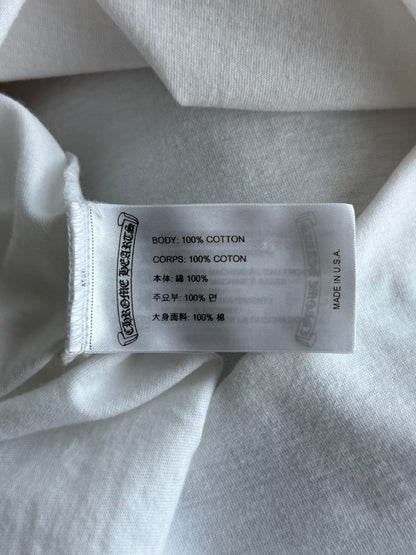 Chrome Hearts White & Red NY Longsleeve T-Shirt