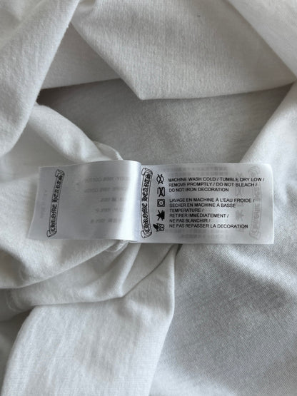 Chrome Hearts White & Red NY Longsleeve T-Shirt