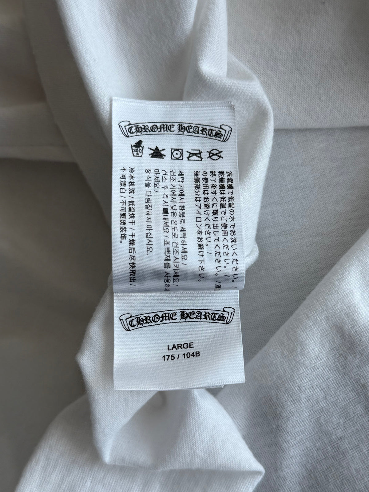 Chrome Hearts White & Red NY Longsleeve T-Shirt
