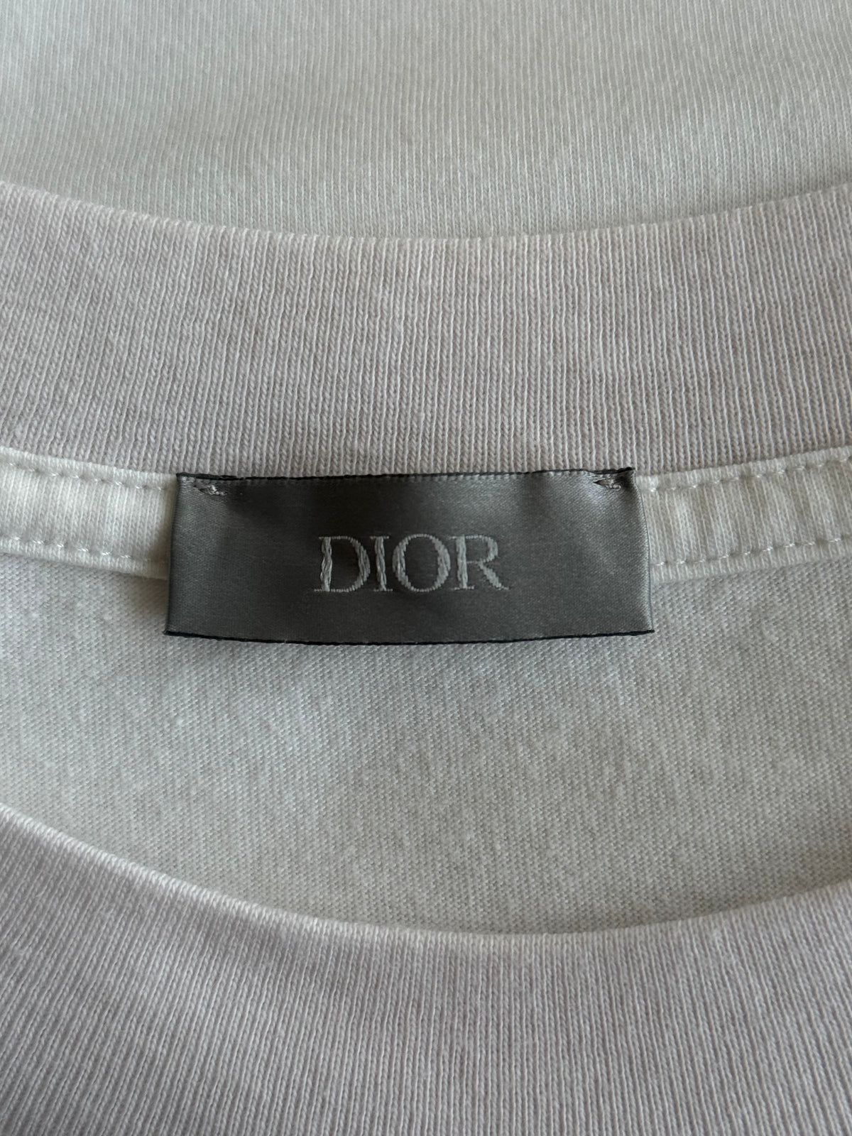 Dior White Lily Of The Valley Graphic T-Shirt