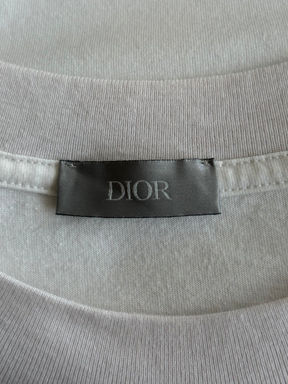Dior White Lily Of The Valley Graphic T-Shirt