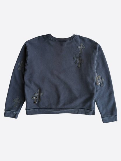 Chrome Hearts Black Cross Patch Sweater