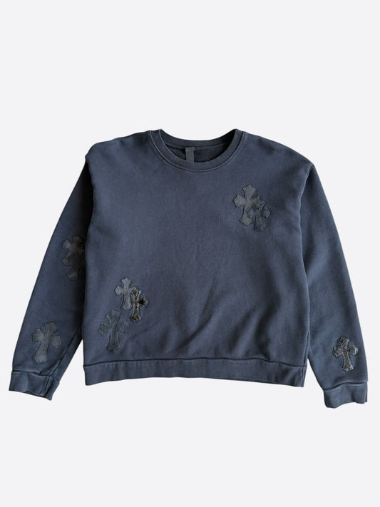 Chrome Hearts Black Cross Patch Sweater