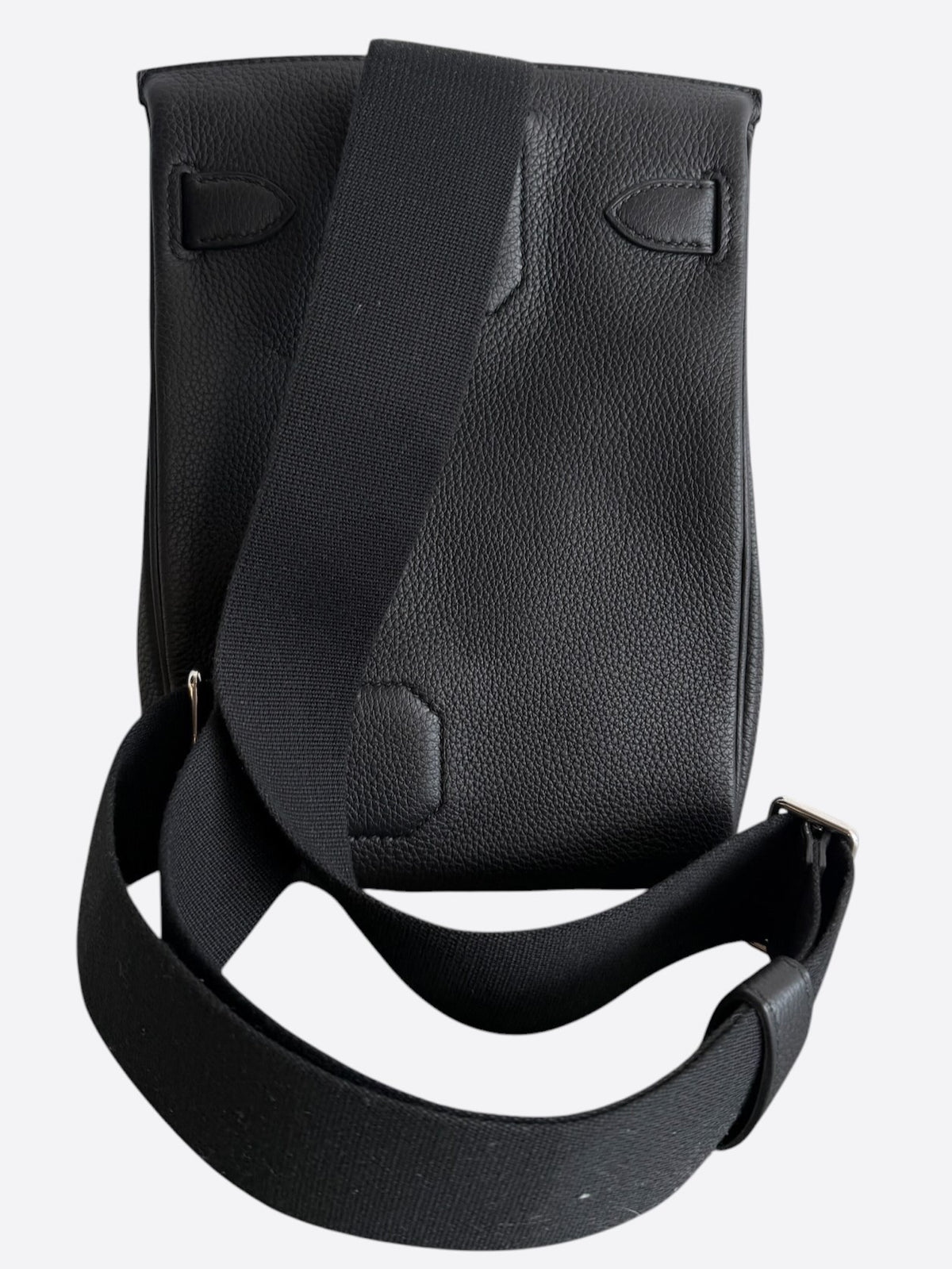 Hermes Black Togo & Palladium Hardware HAC A Dos PM Backpack
