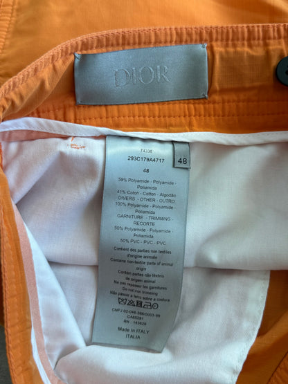 Dior Orange Bermuda Shorts