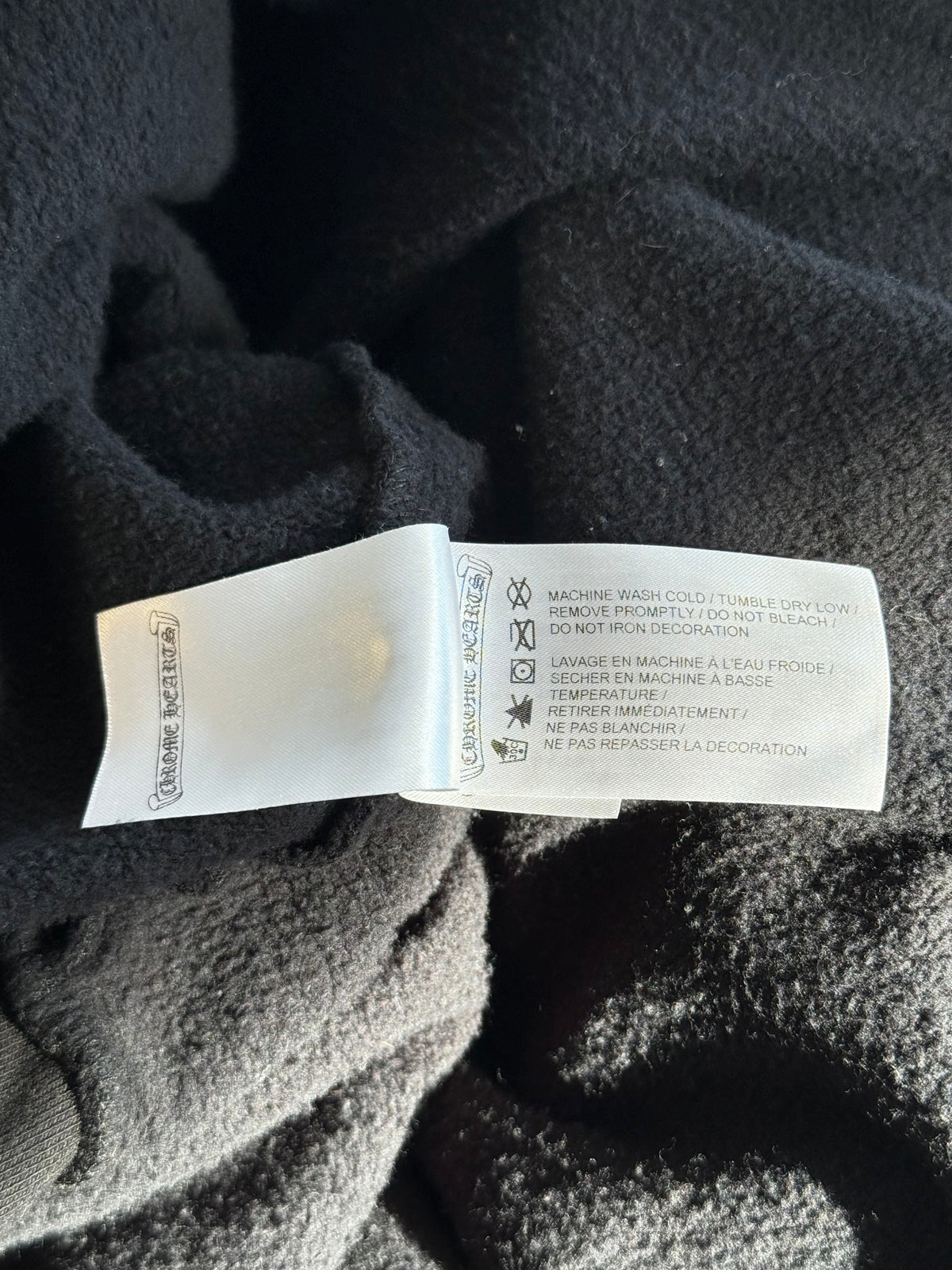 Chrome Hearts Black & Orange Triple Cross Logo Hoodie