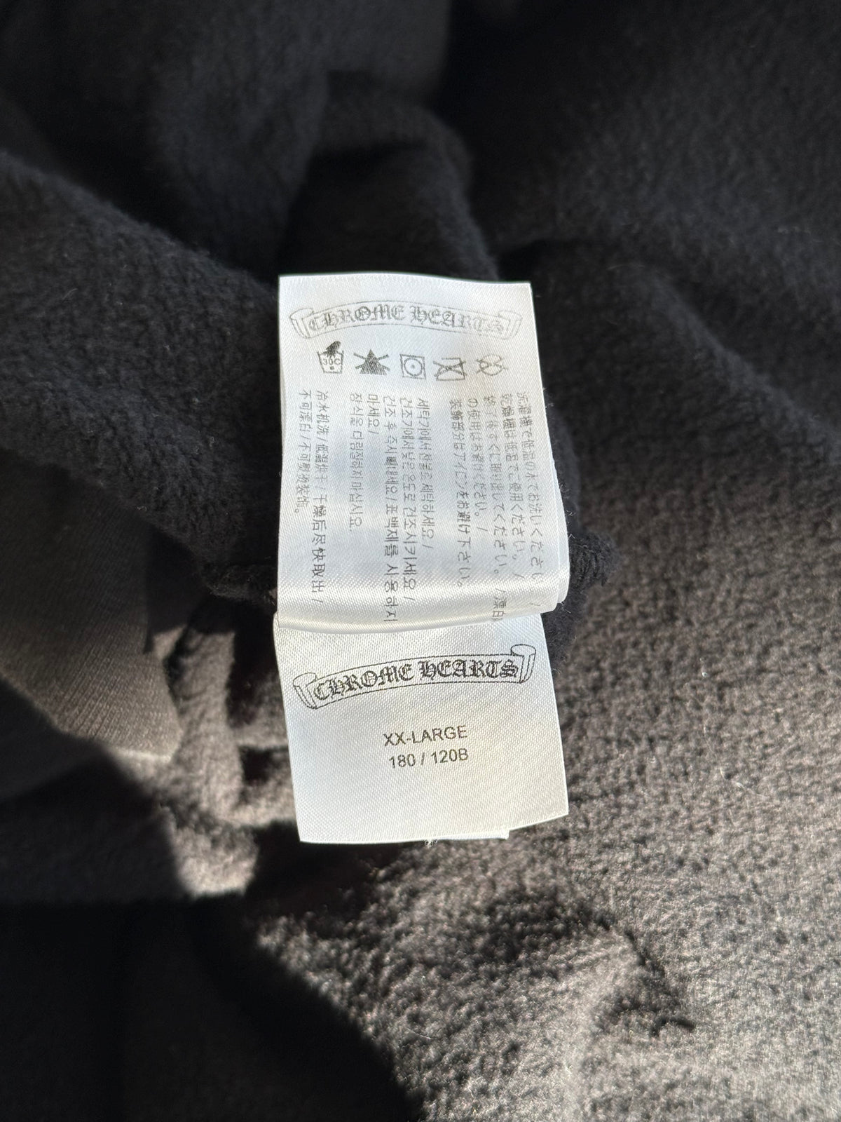Chrome Hearts Black & Orange Triple Cross Logo Hoodie
