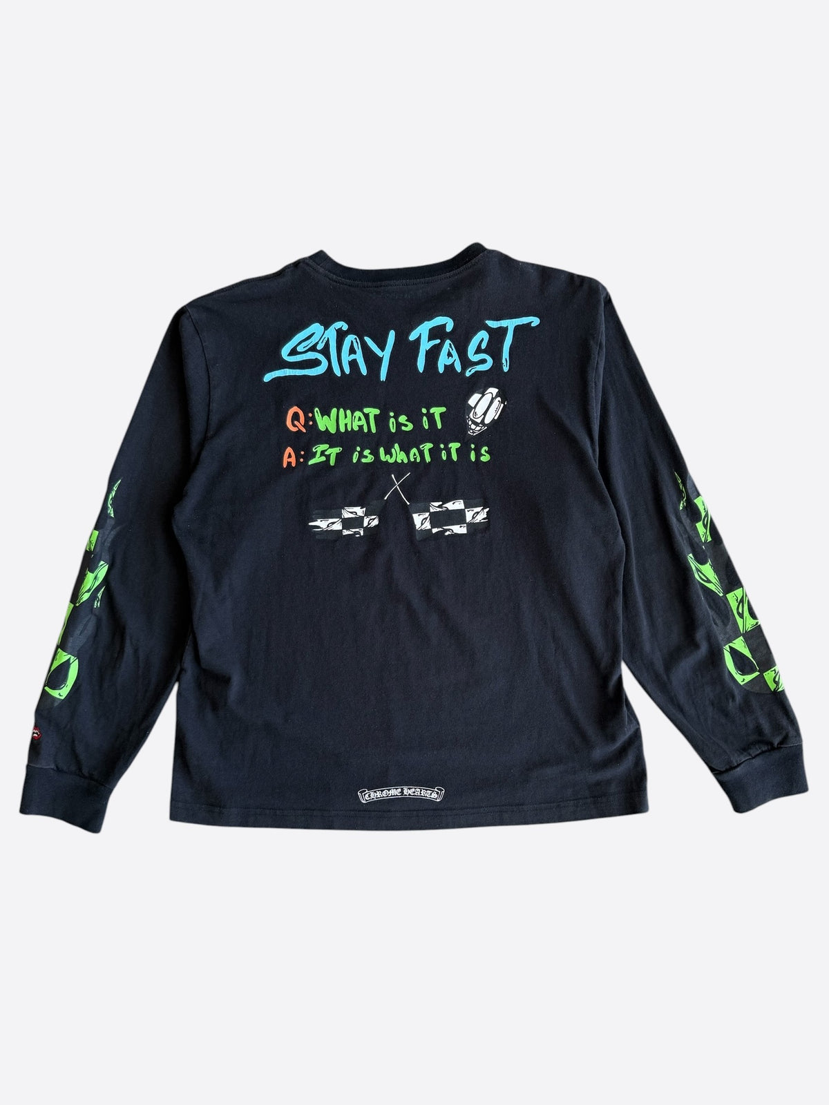 Chrome Hearts Black Matty Boy Stay Fast Longsleeve T-Shirt
