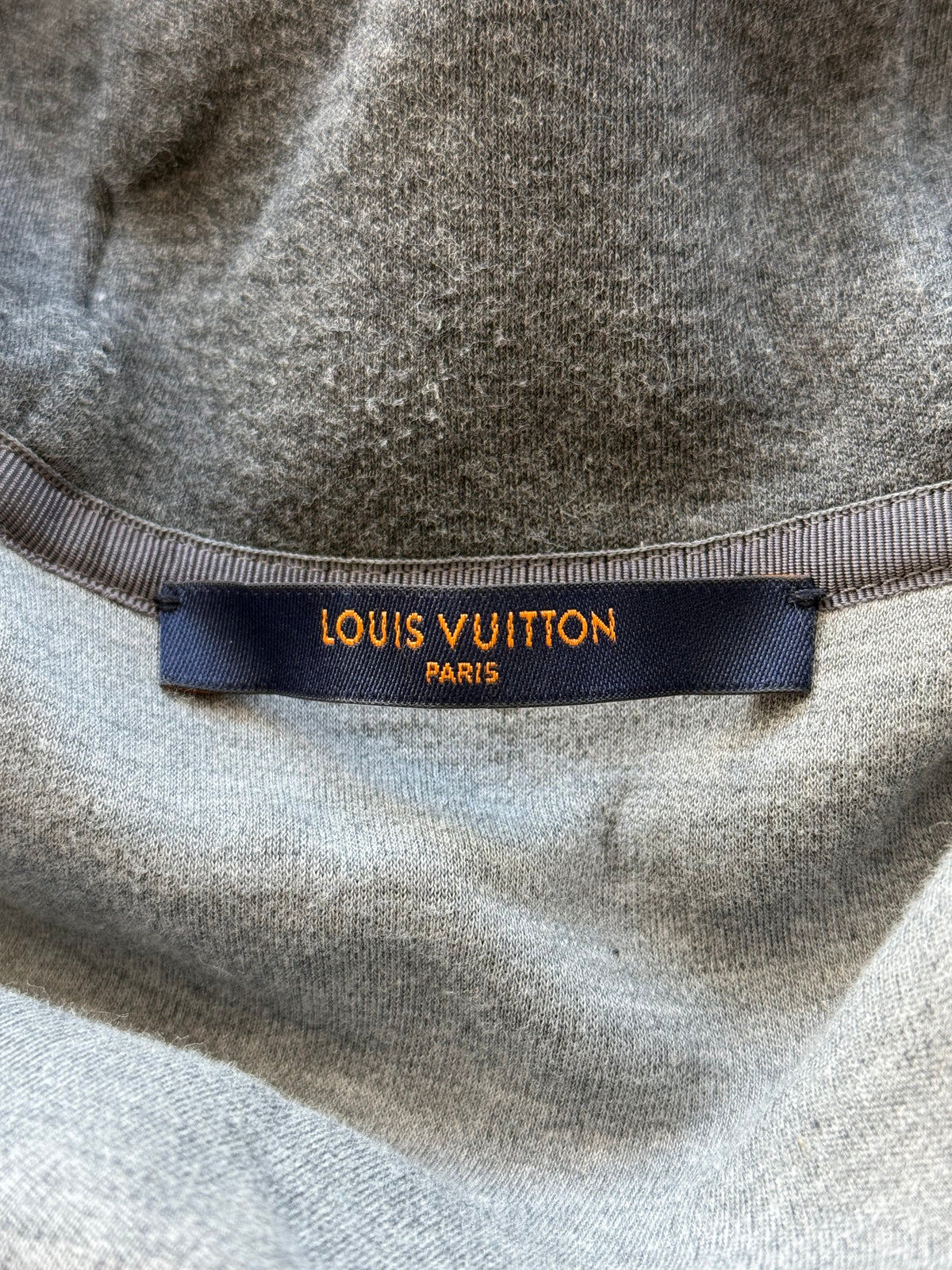 Louis Vuitton Grey Staples Zip Up Hoodie