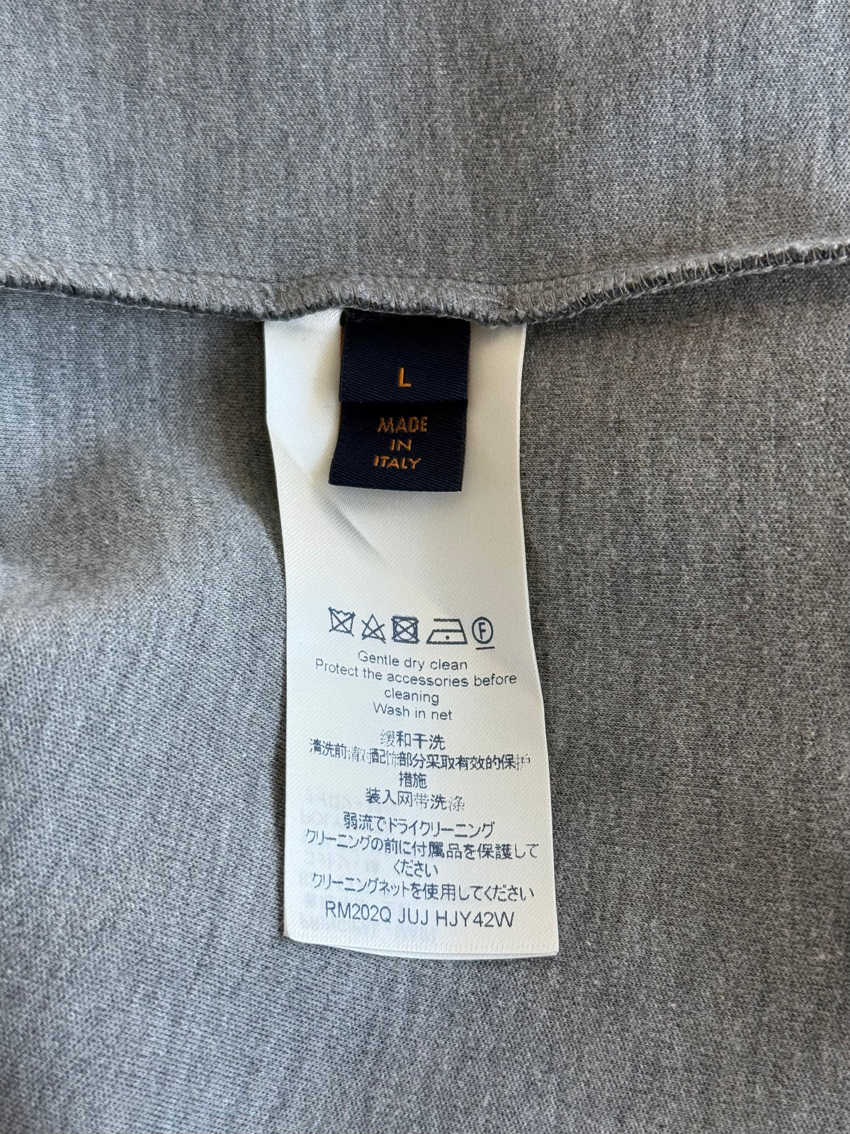 Louis Vuitton Grey Staples Zip Up Hoodie