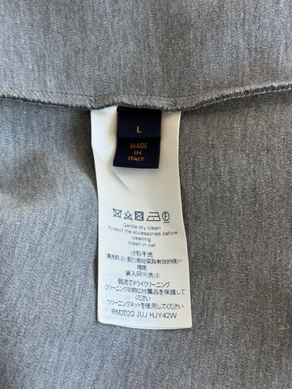 Louis Vuitton Grey Staples Zip Up Hoodie