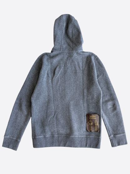 Louis Vuitton Grey Staples Zip Up Hoodie