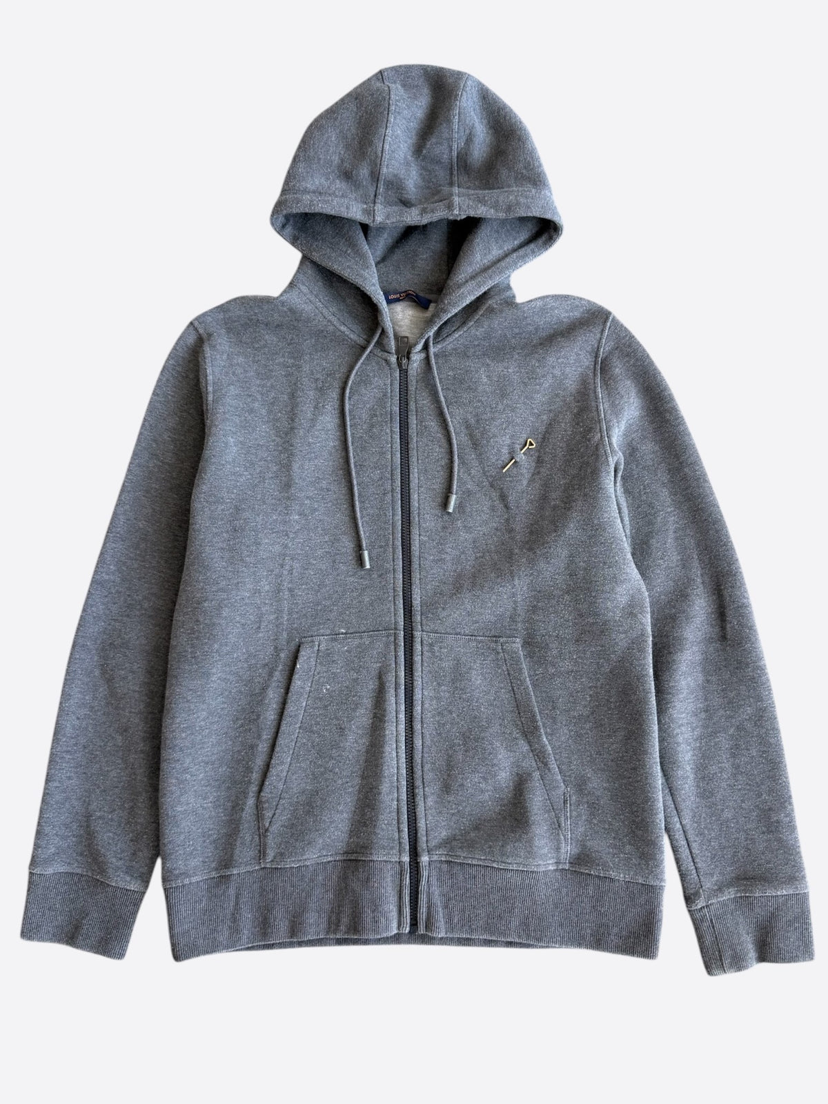 Louis Vuitton Grey Staples Zip Up Hoodie