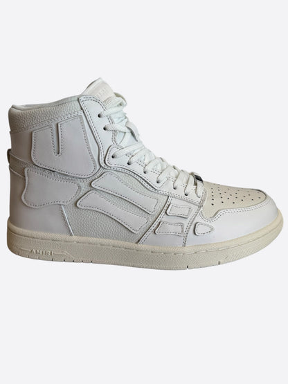Amiri White Skeleton High Top Sneakers