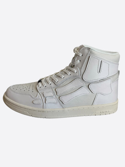 Amiri White Skeleton High Top Sneakers