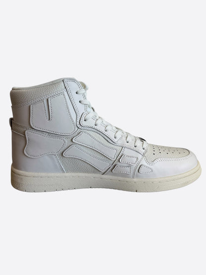 Amiri White Skeleton High Top Sneakers