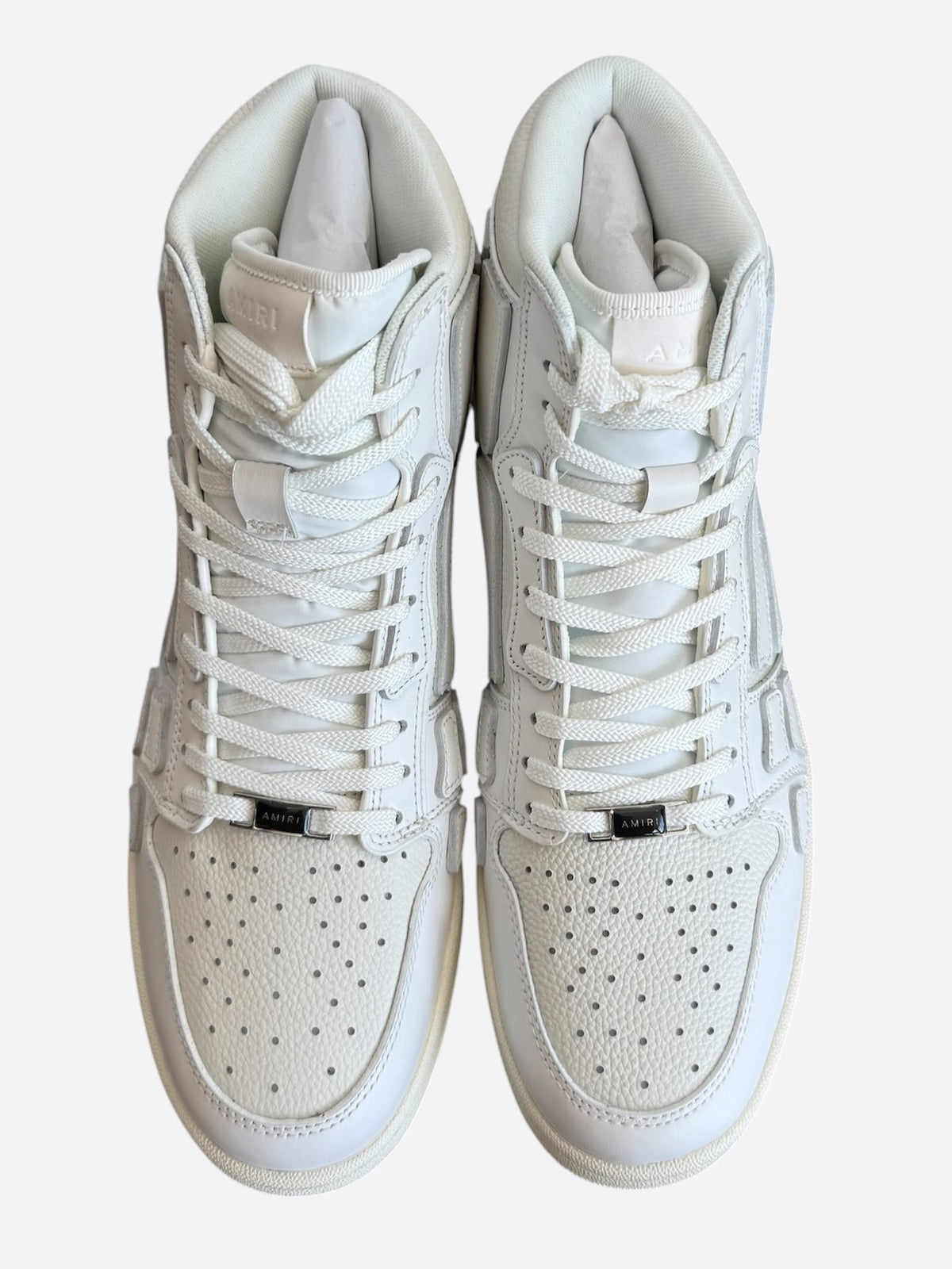 Amiri White Skeleton High Top Sneakers