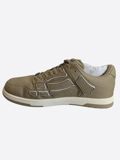 Amiri Green Canvas Skeleton Low Top Sneakers