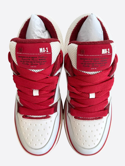 Amiri White & Red MA-1 Sneakers