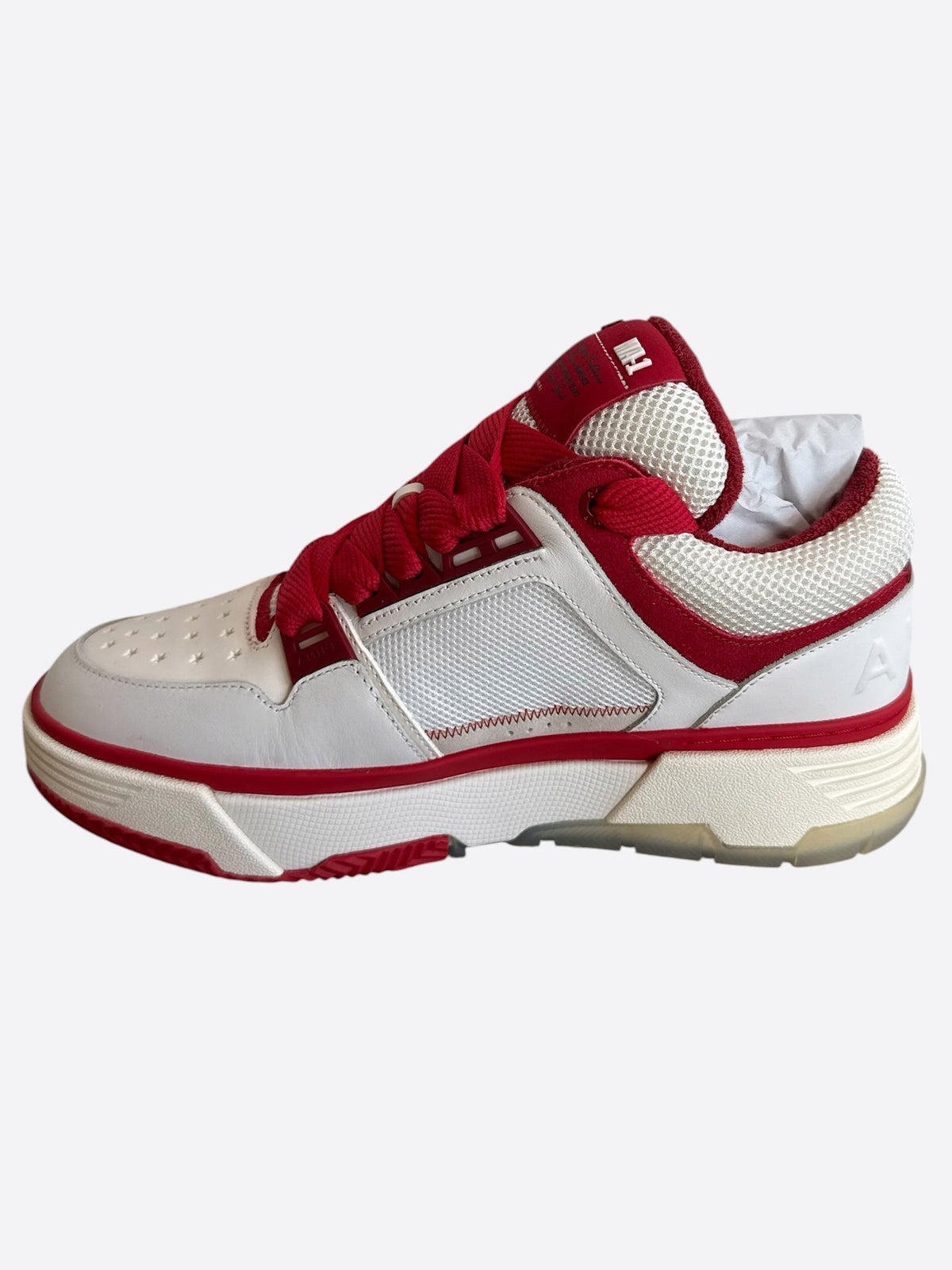 Amiri White & Red MA-1 Sneakers
