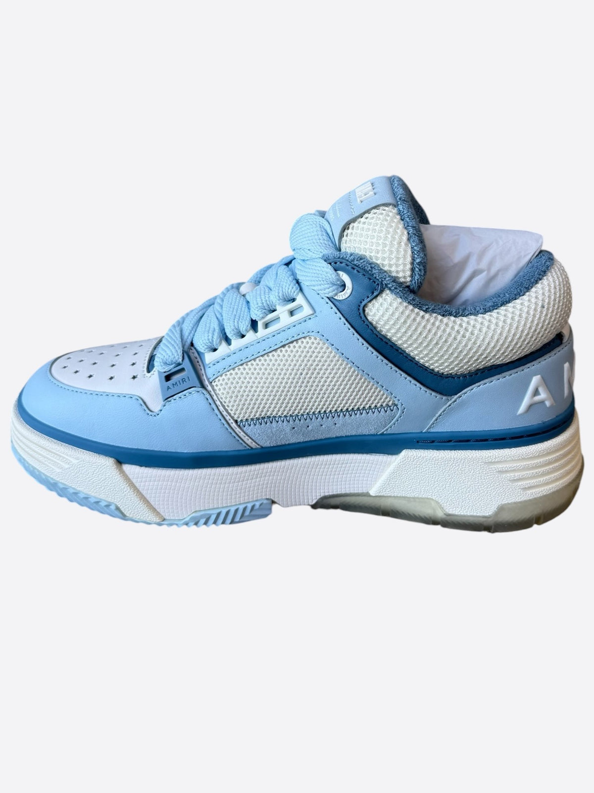 Amiri White & Blue MA-1 Sneakers