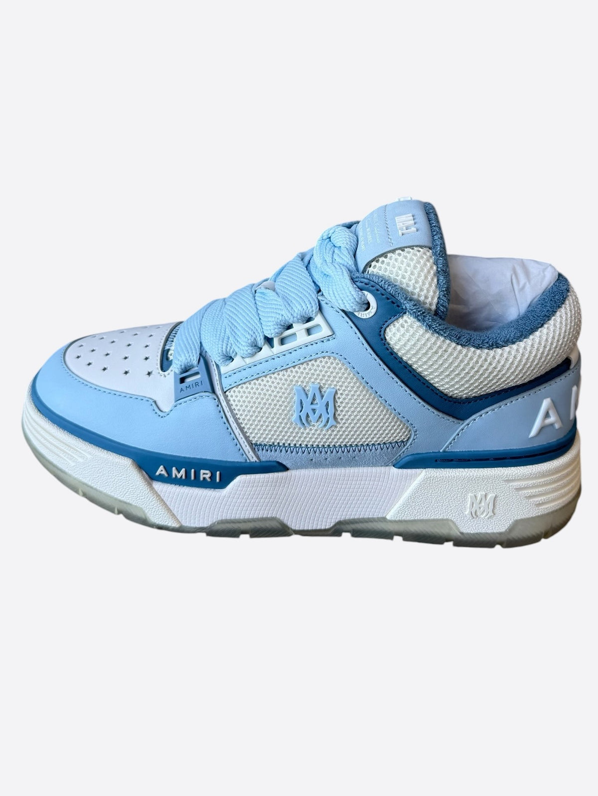 Amiri White & Blue MA-1 Sneakers