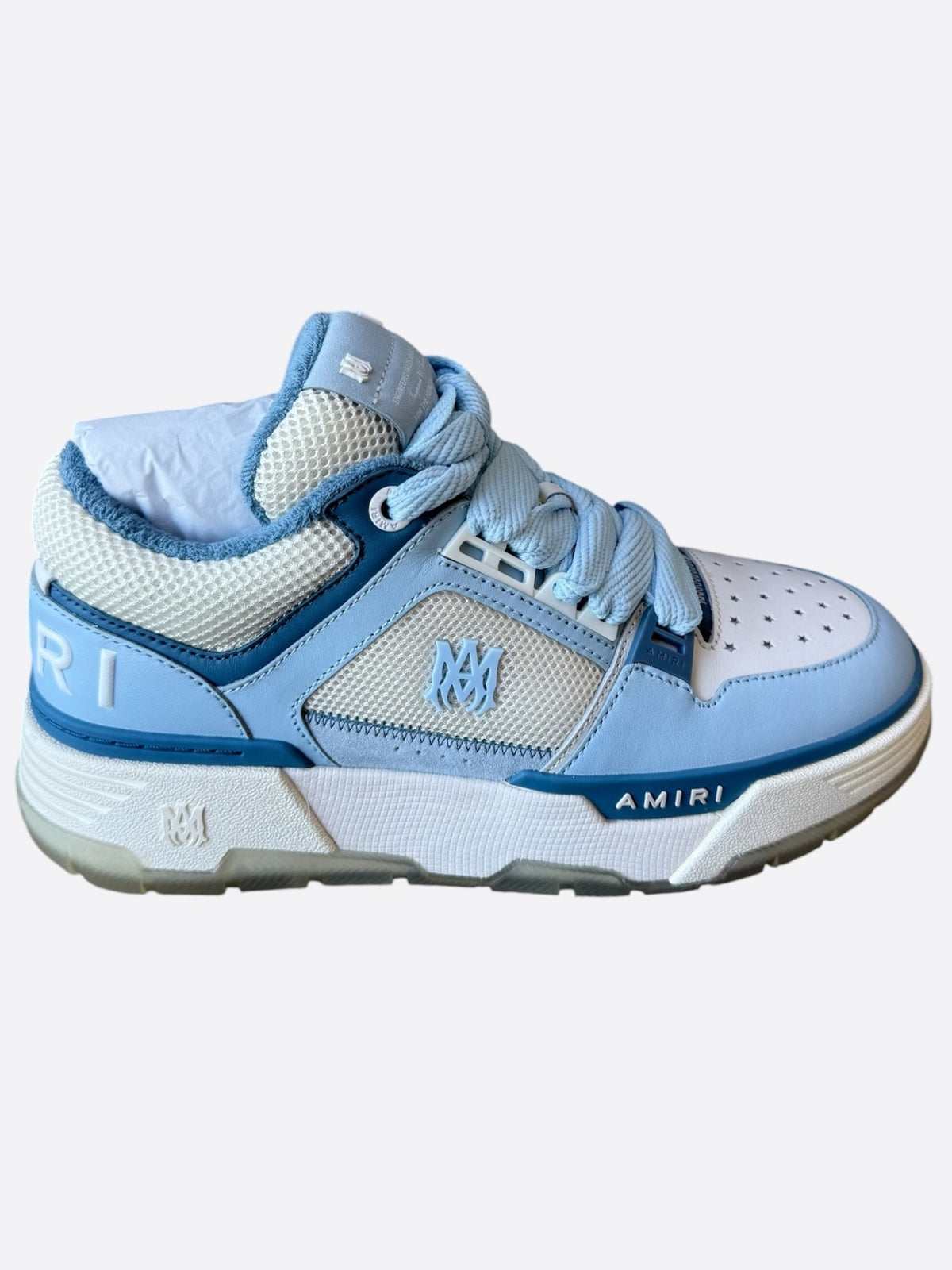 Amiri White & Blue MA-1 Sneakers