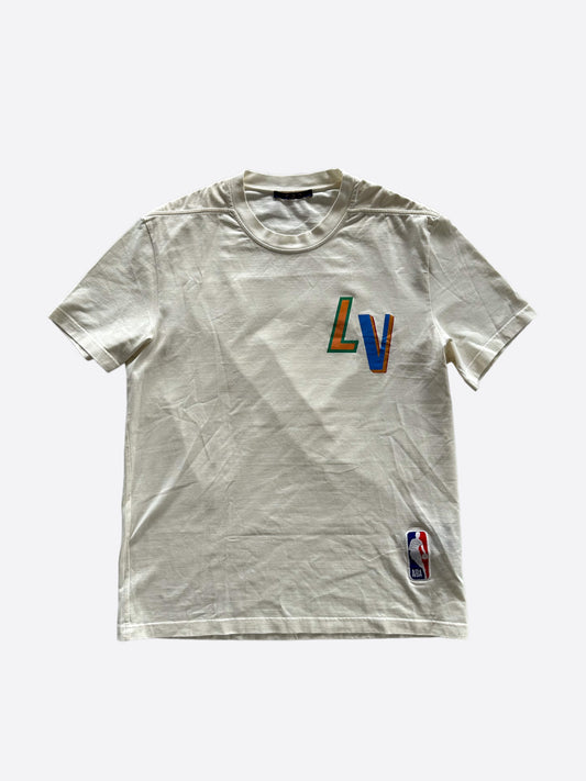 Louis Vuitton NBA White Logo T-Shirt