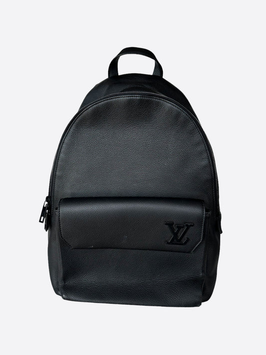 Louis Vuitton Black Aerogram Takeoff Backpack