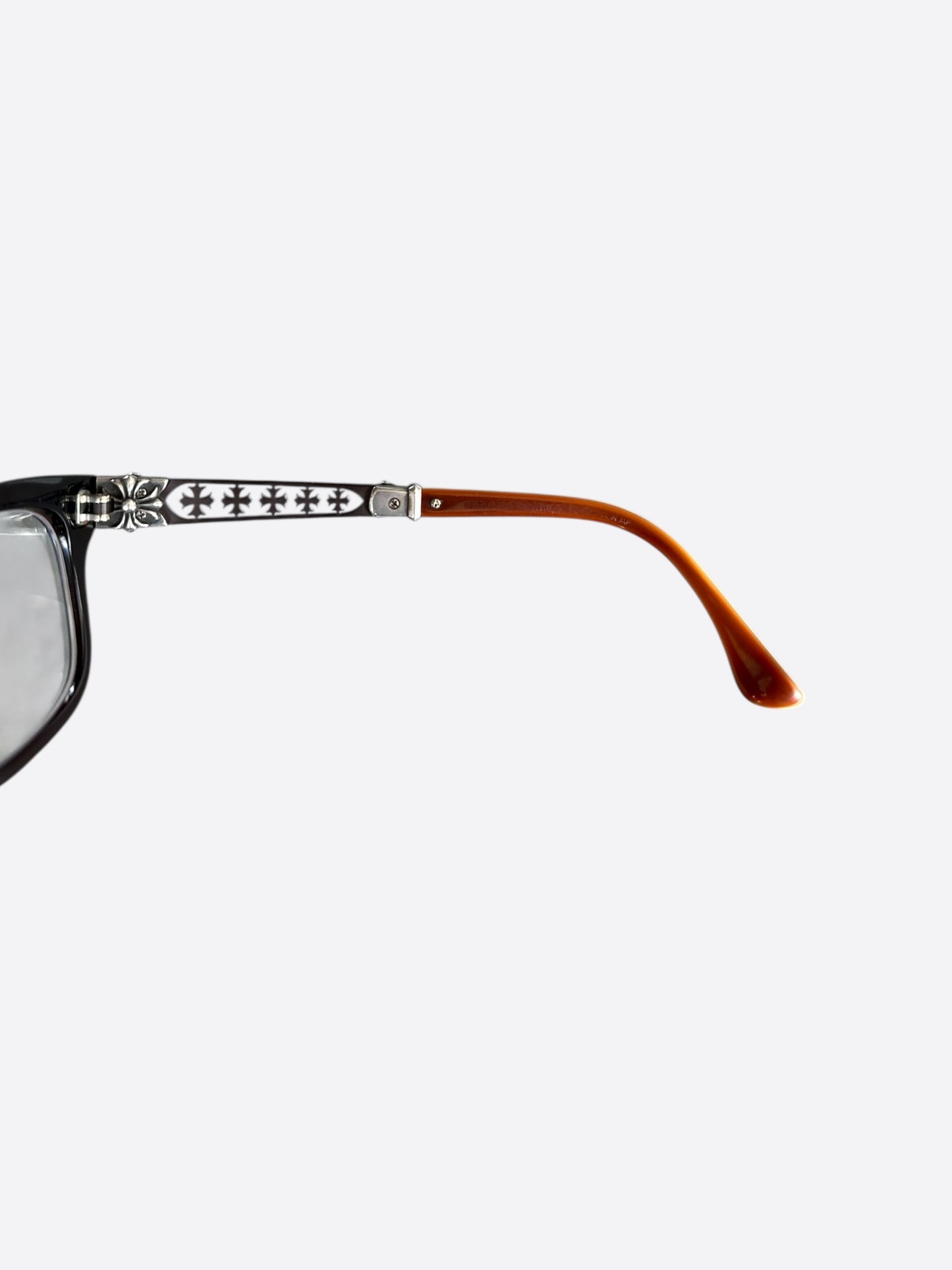 Chrome Hearts Brown & Silver Instabone Glasses
