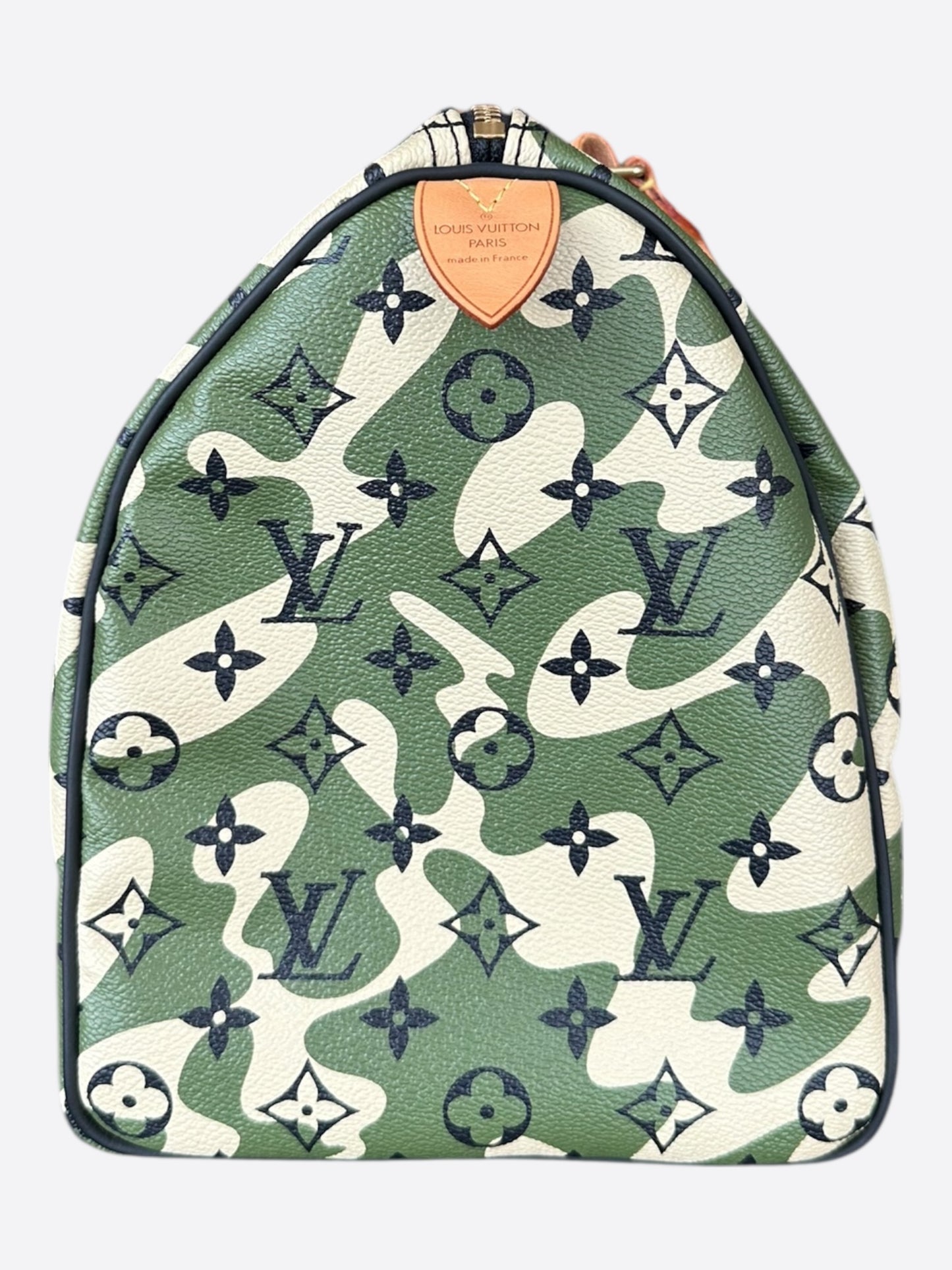 Louis Vuitton Takashi Murakami Green Camouflage Monogram Speedy 35