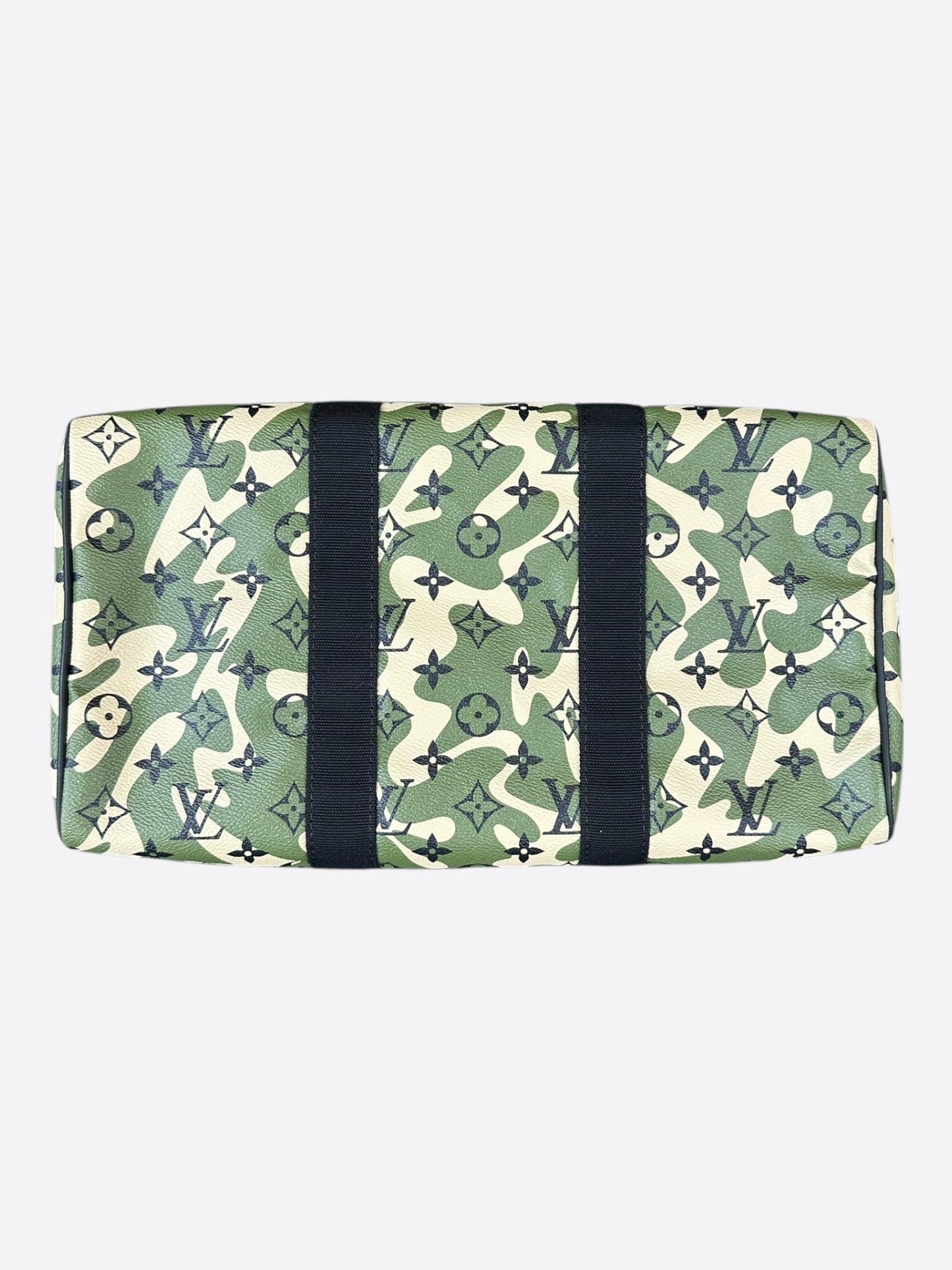 Louis Vuitton Takashi Murakami Green Camouflage Monogram Speedy 35