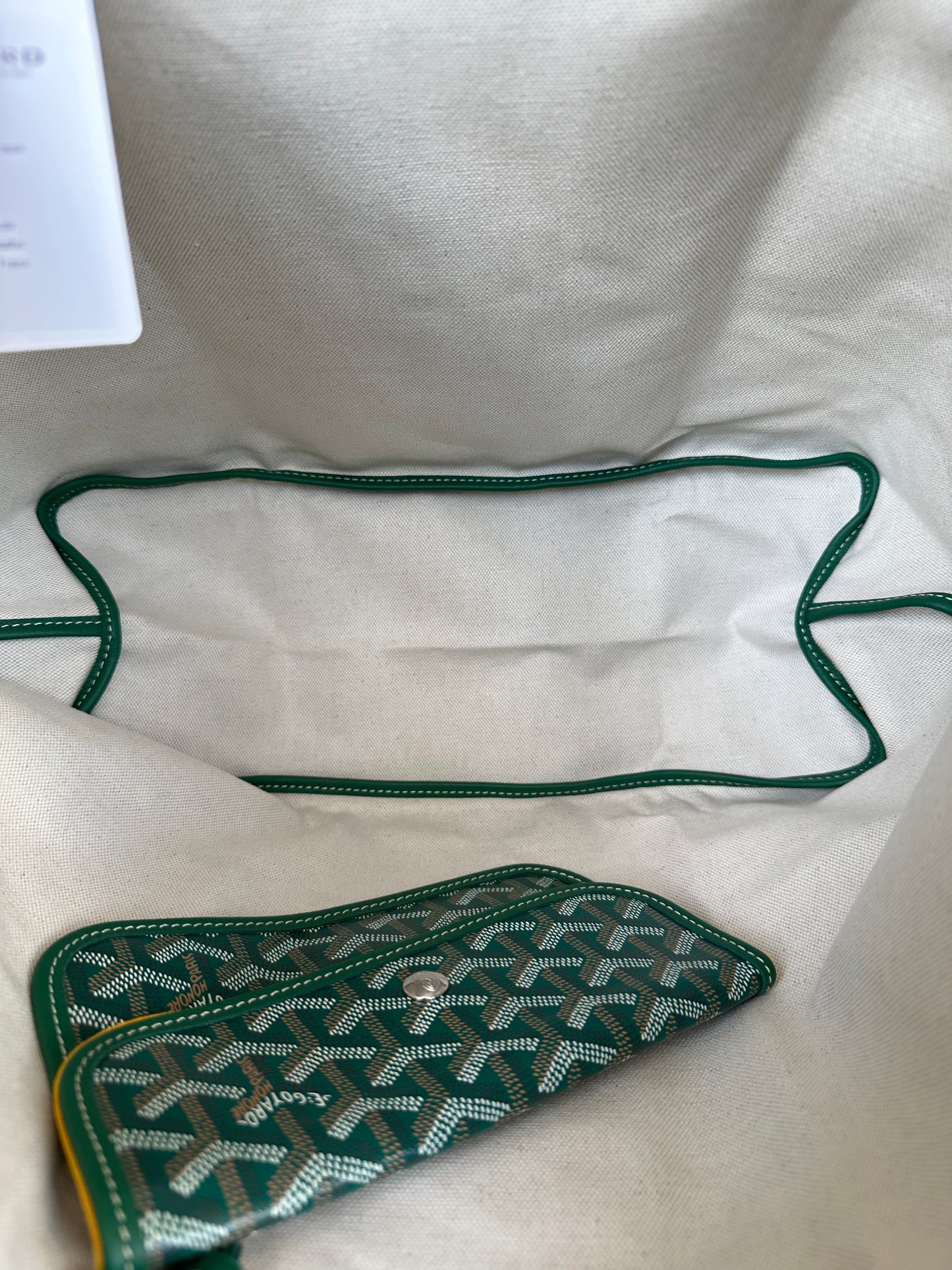 Goyard Green St. Louis Tote Bag
