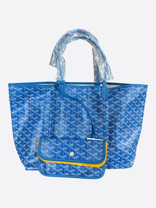 Goyard Blue St. Louis Tote Bag
