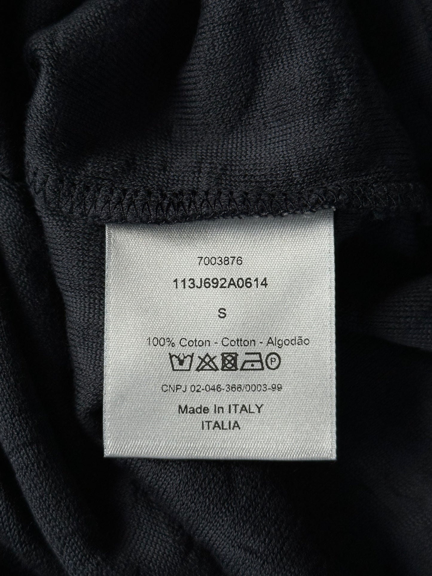 Dior Black Oblique Towel T-Shirt