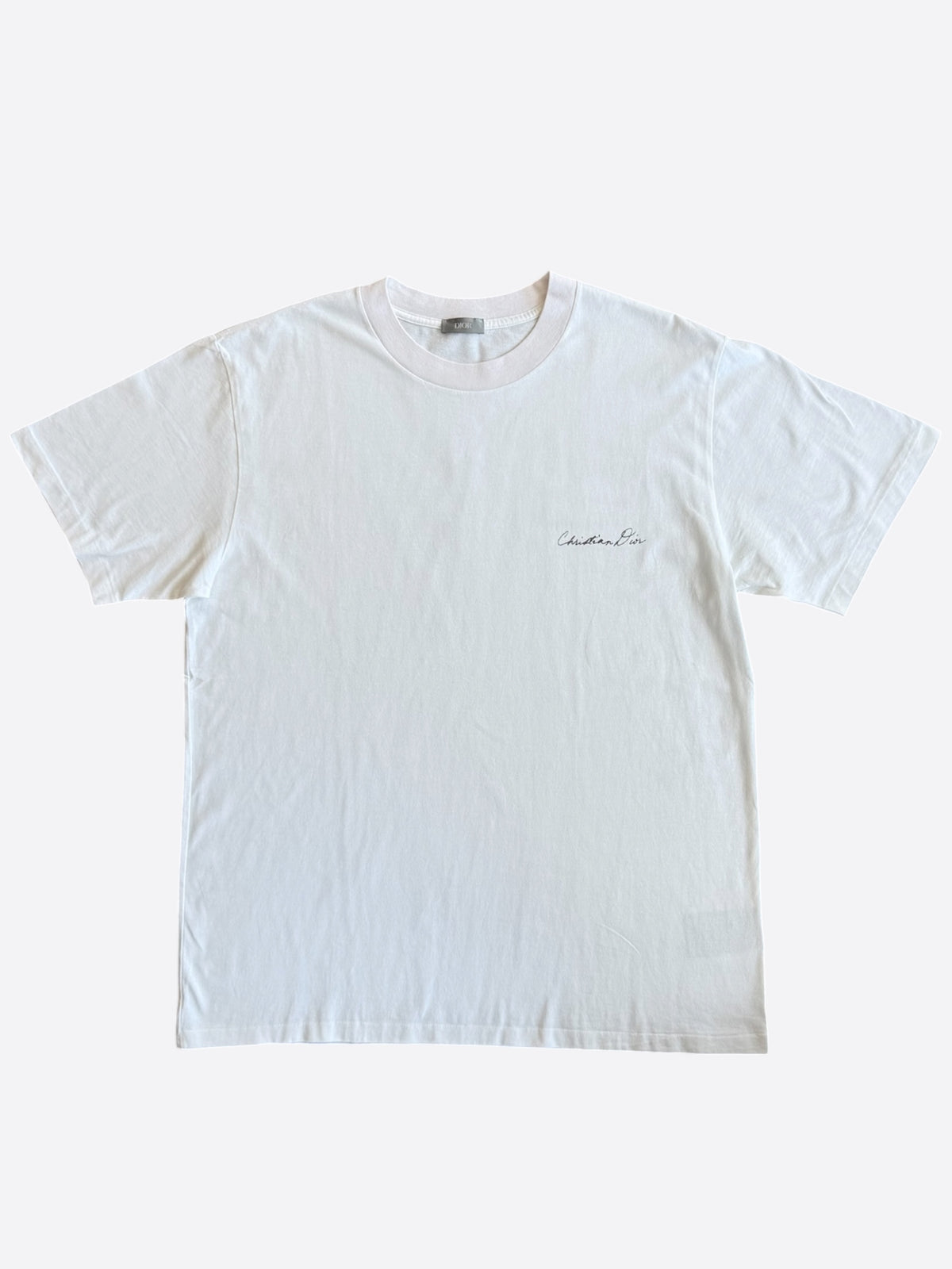 Dior White Lily Of The Valley Graphic T-Shirt