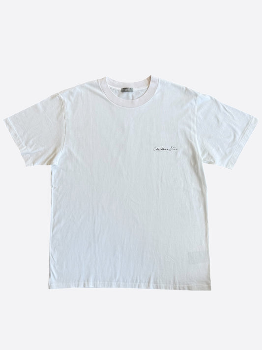 Dior White Lily Of The Valley Graphic T-Shirt